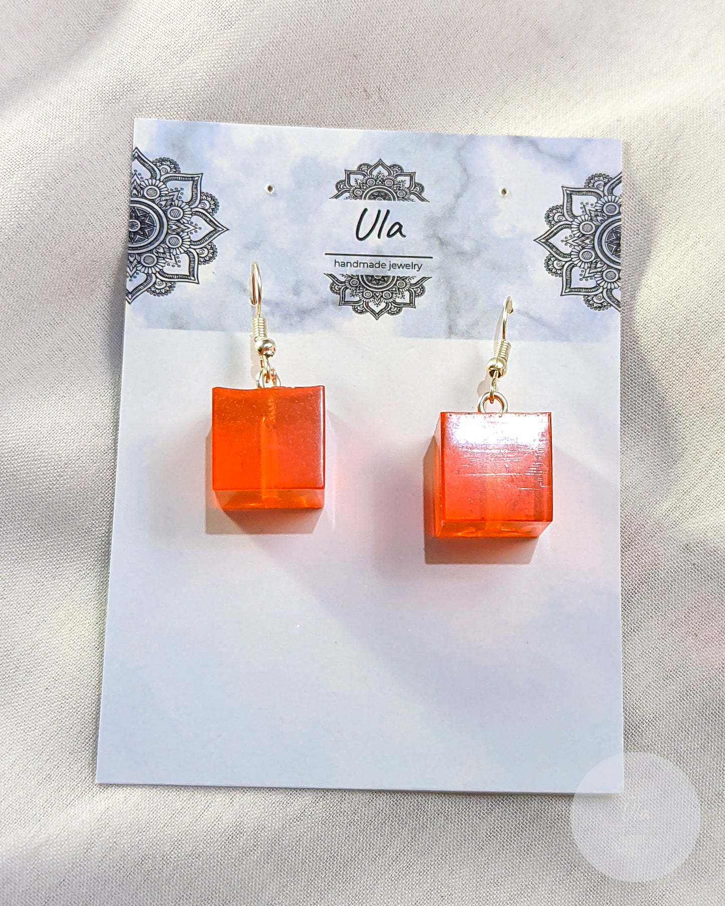 Suki Earrings Neon Orange