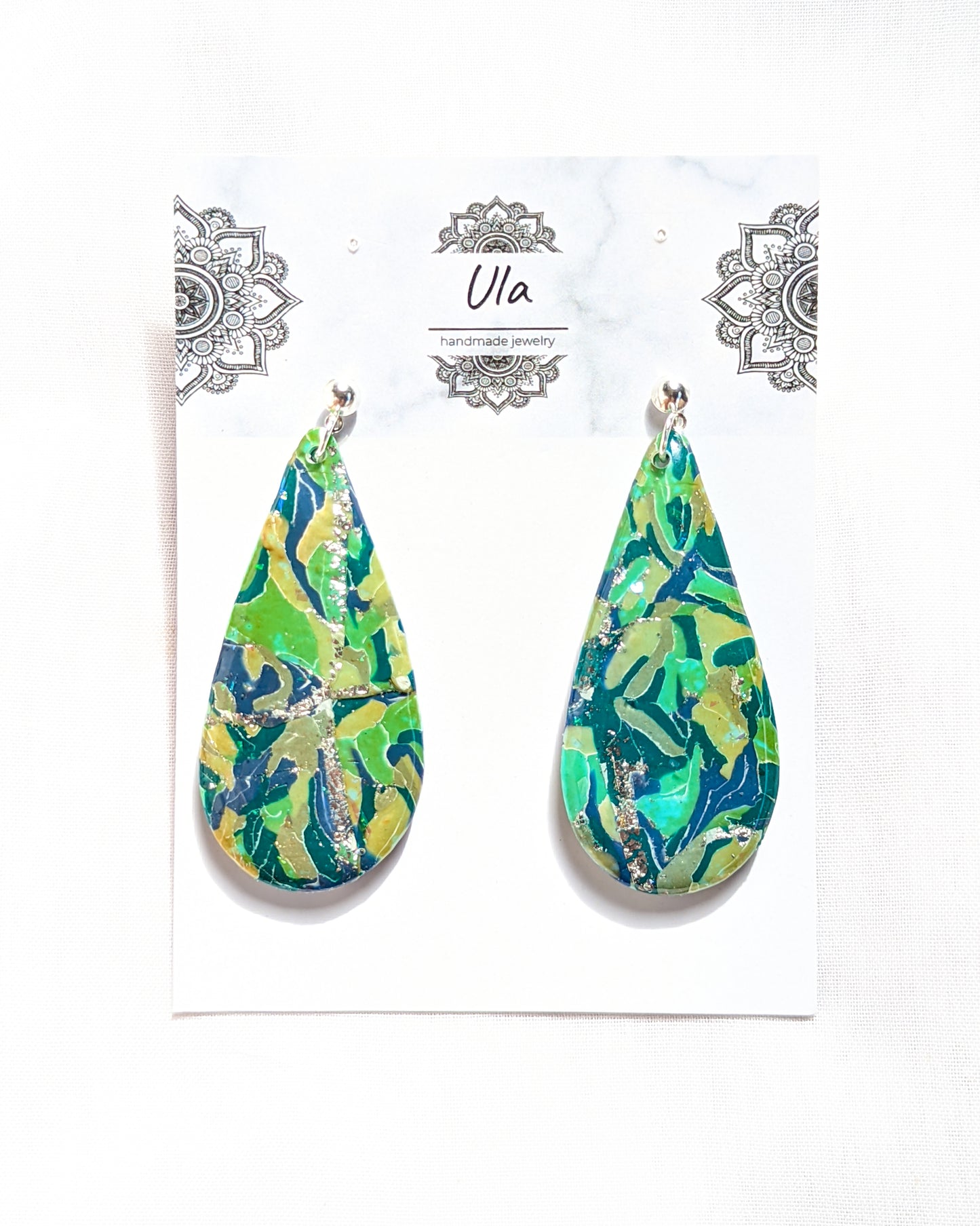 Dewdrop Earrings Green