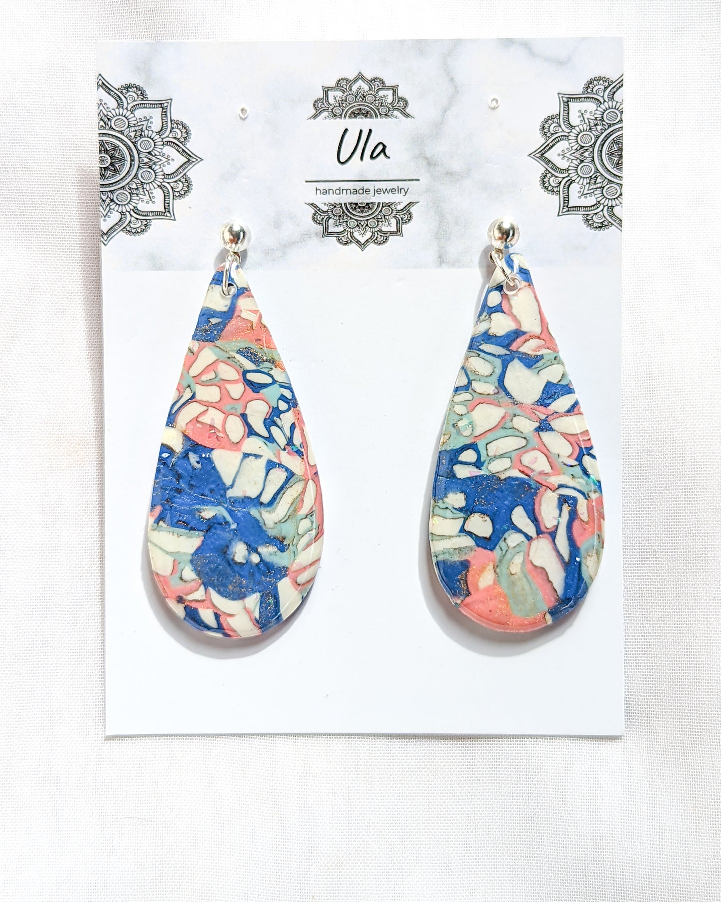Dewdrop Earrings Blue
