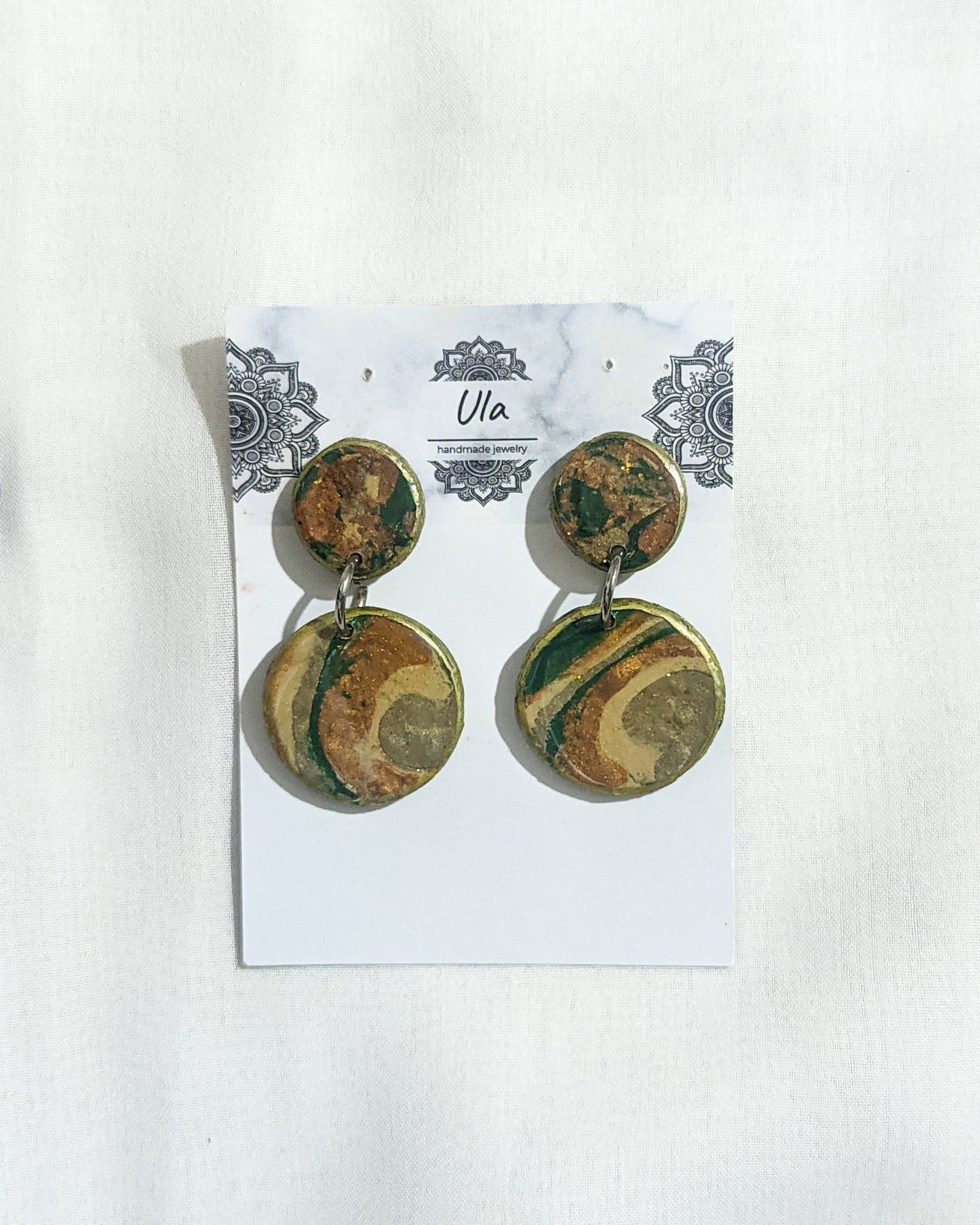 Valentina Dangle Earrings Green
