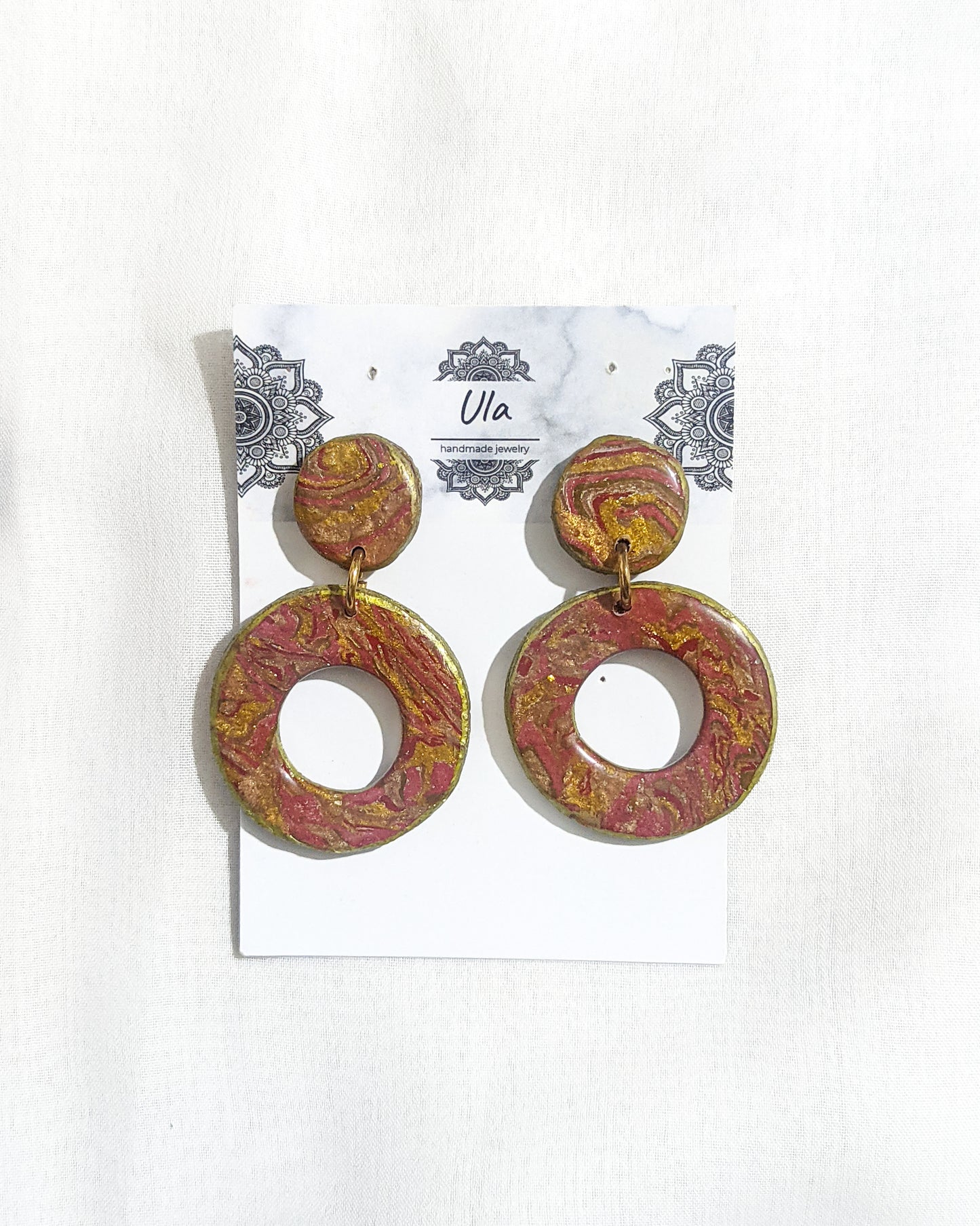 Thea Dangle Earrings Rust