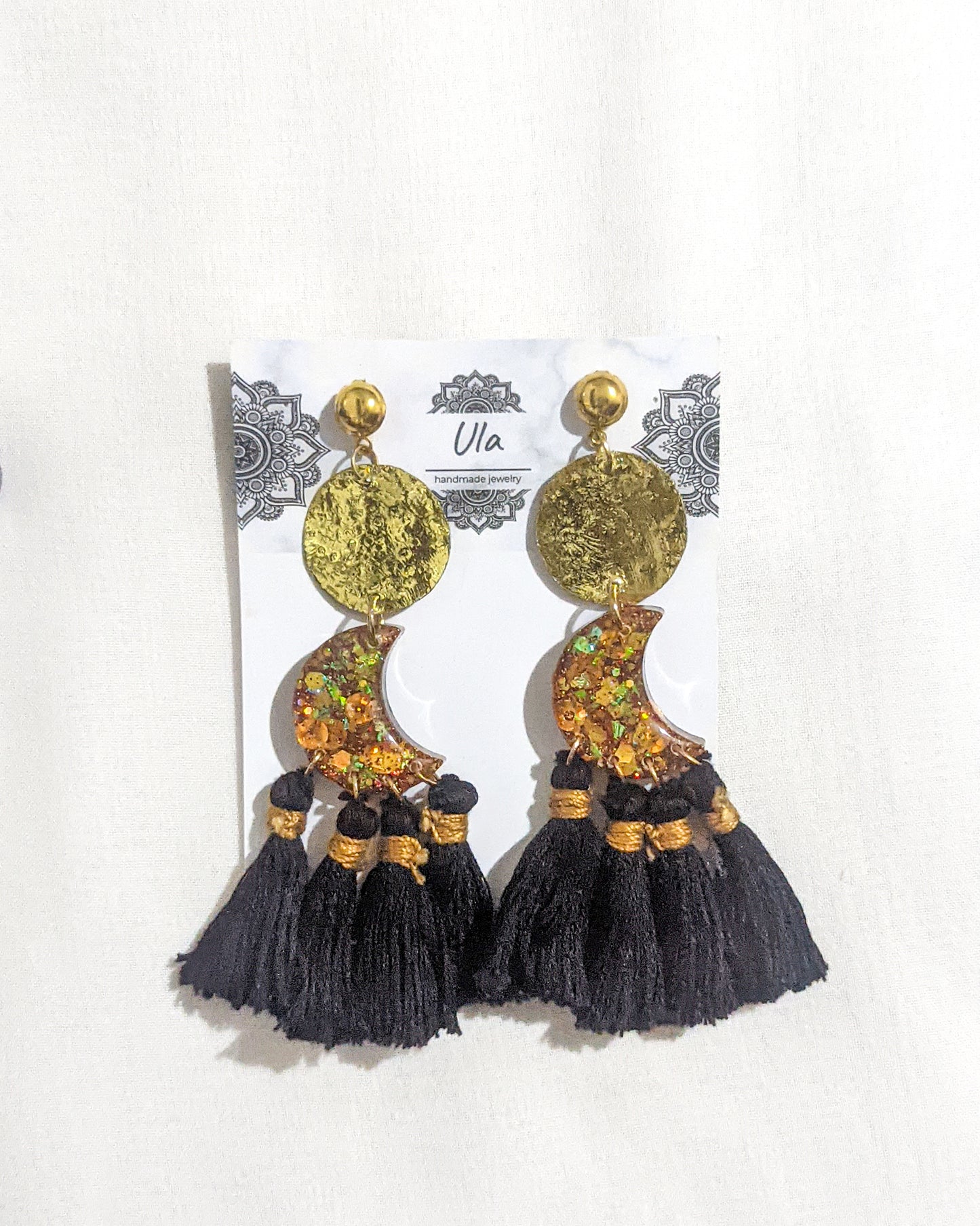 Solar Flare Tassle Earrings