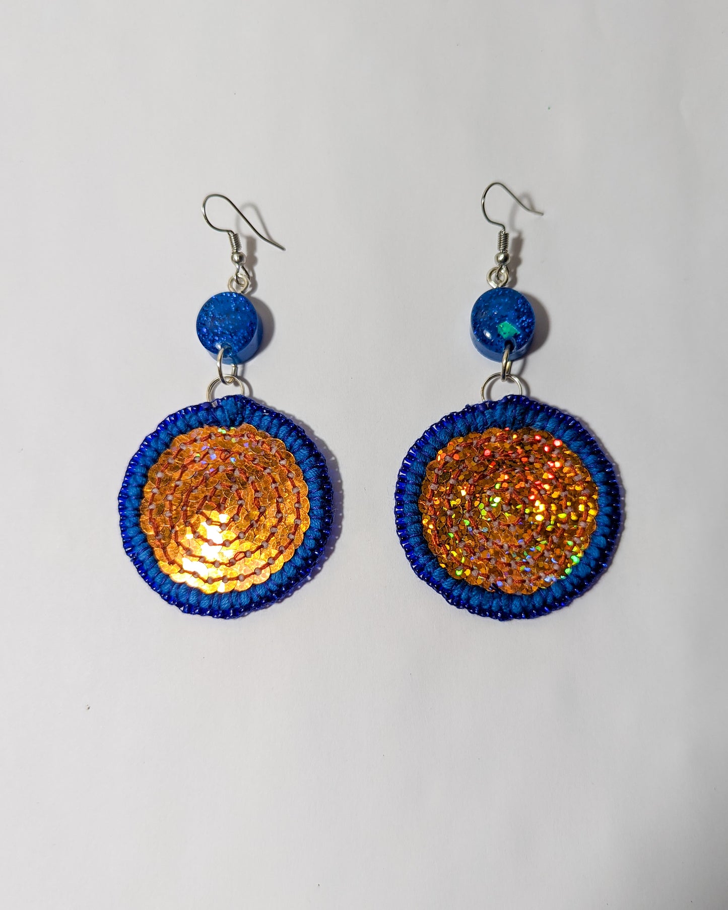 Coralia Beaded Sequin Earrings