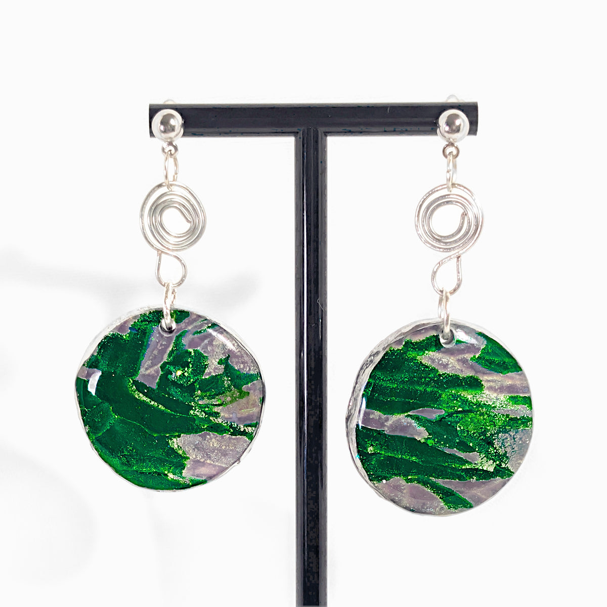 Eucalyptus Drop Earrings