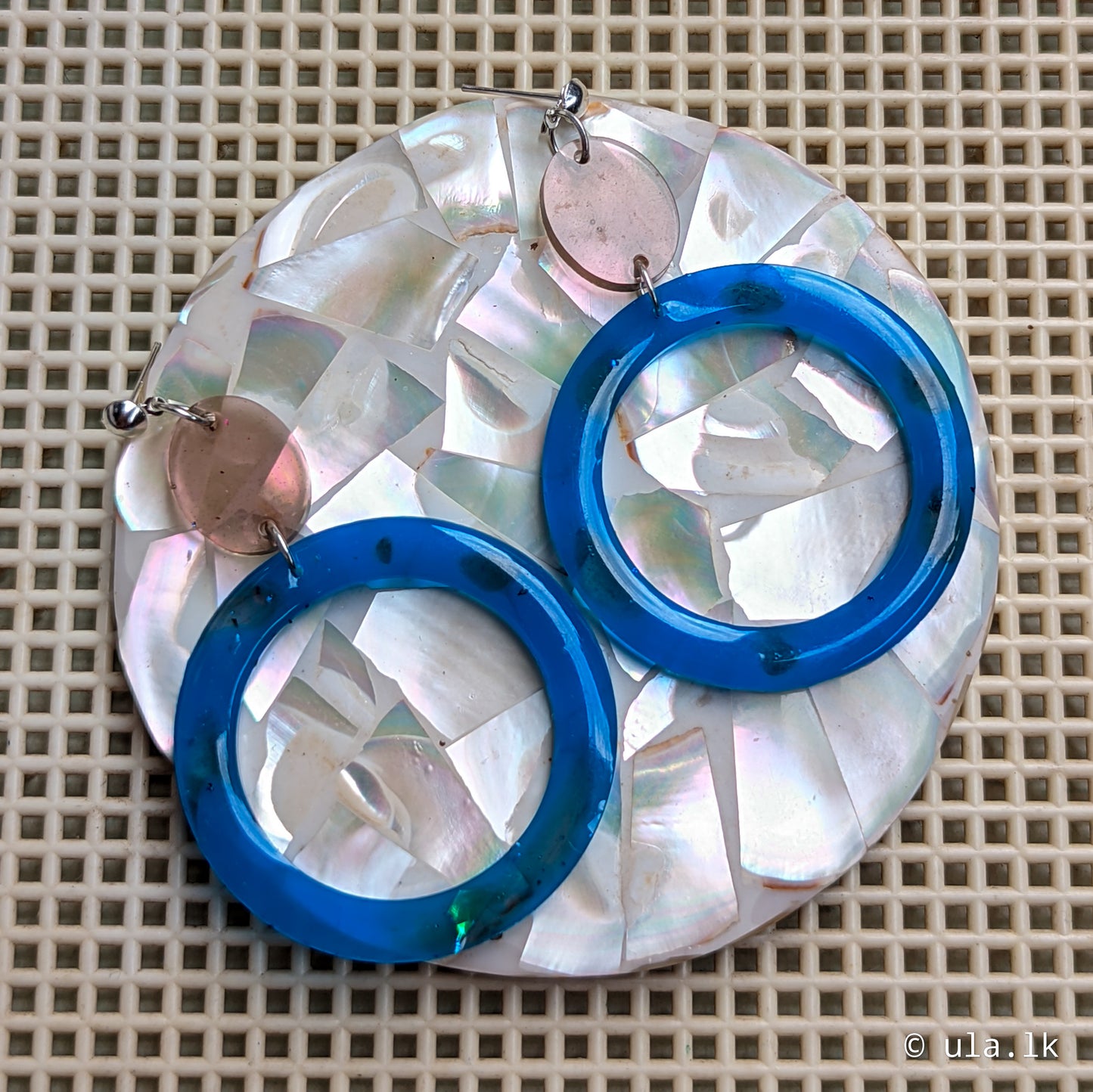 Katerina Dangle Earrings Blue