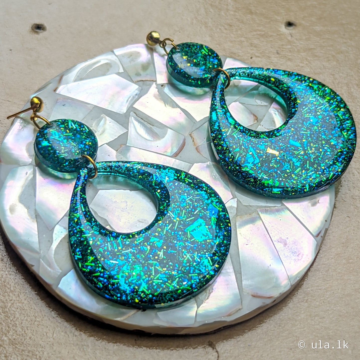 Yoko Dangle Earrings Viridian