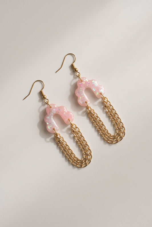 Cotton Candy Dangle Earrings