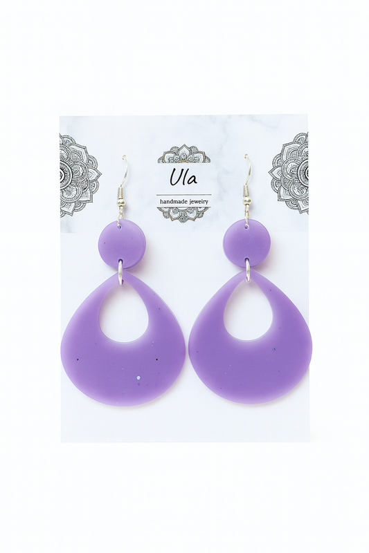 Yoko Dangle Earrings Lilac