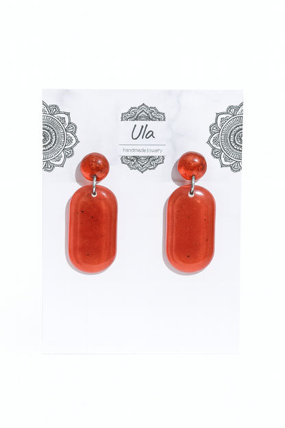 Salma Dangle Earrings Red
