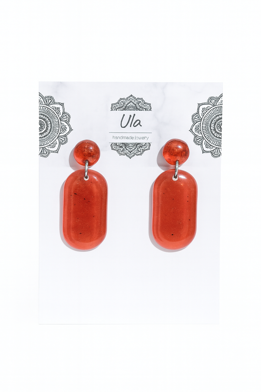 Salma Dangle Earrings Red