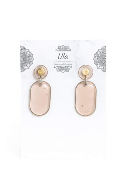 Salma Dangle Earrings Brown