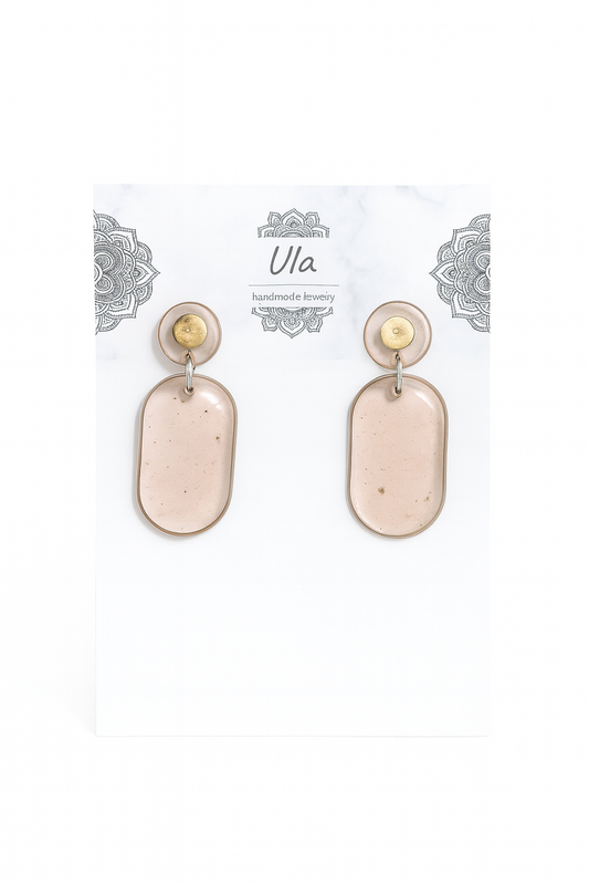 Salma Dangle Earrings Brown