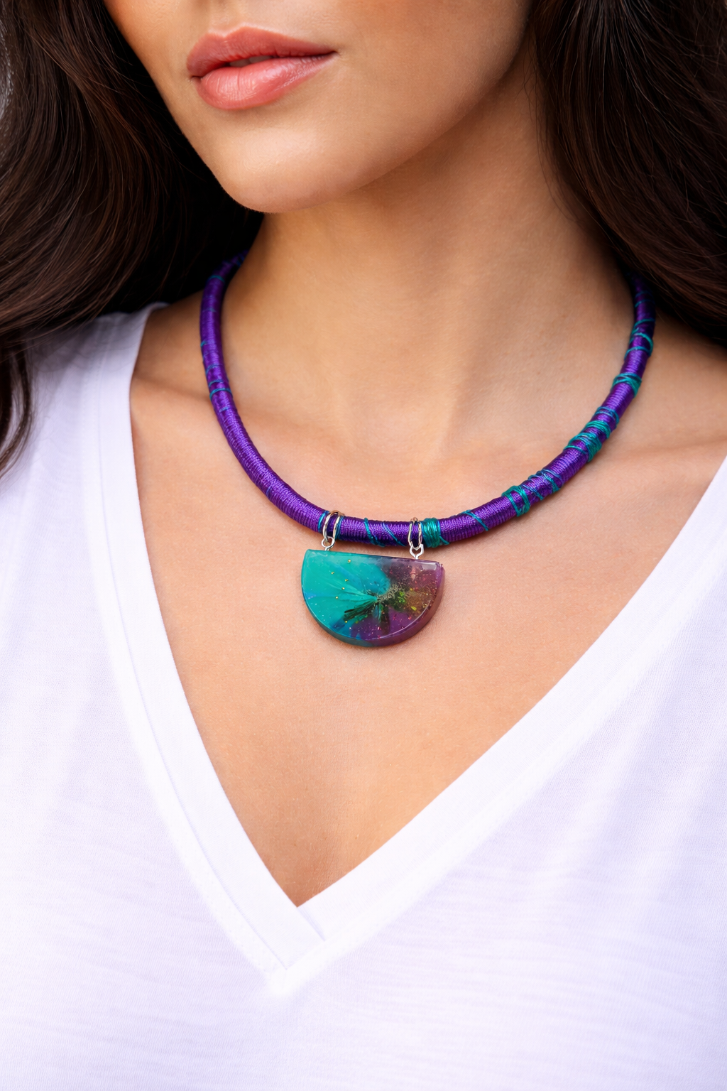 Zuri  Threaded Necklace