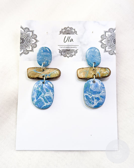 Aanya  Dangle Earrings Azure