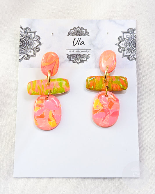 Aanya  Dangle Earrings Pink