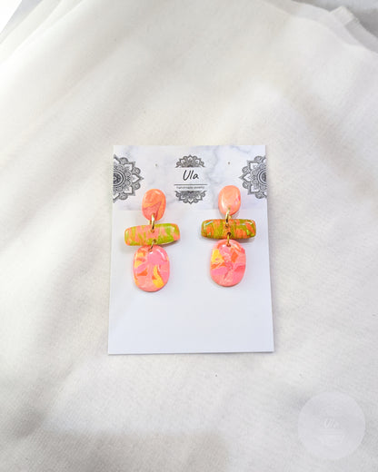 Aanya  Dangle Earrings Pink