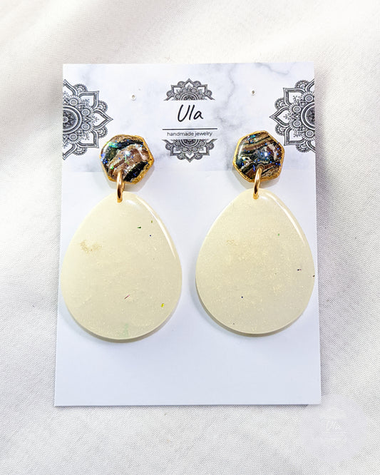 Elise Dangle Earrings Ivory