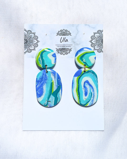 Carmen Dangle Earrings Blue