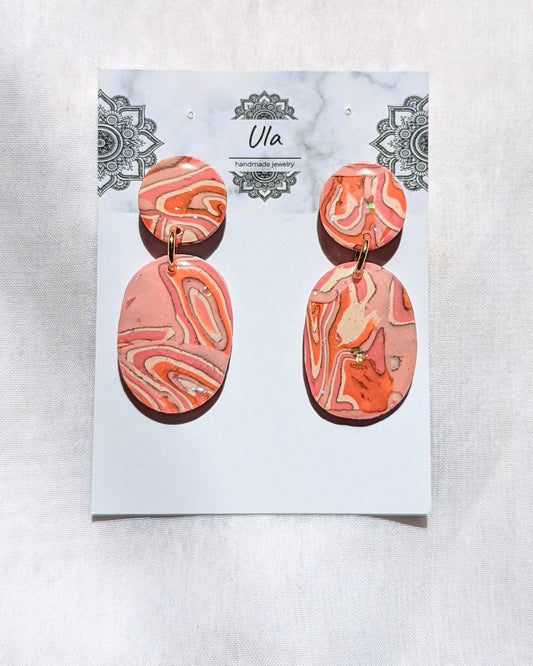 Carmen Dangle Earrings Orange