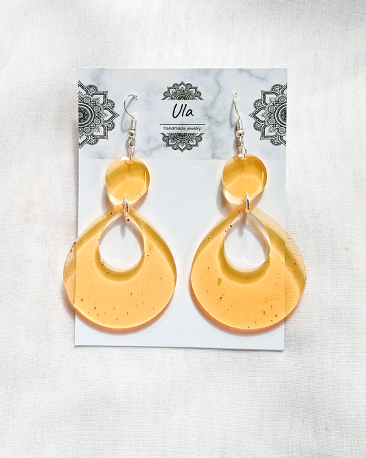 Yoko Dangle Earrings Orange