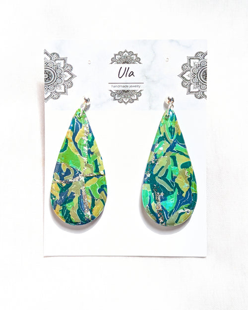Dewdrop Earrings Green