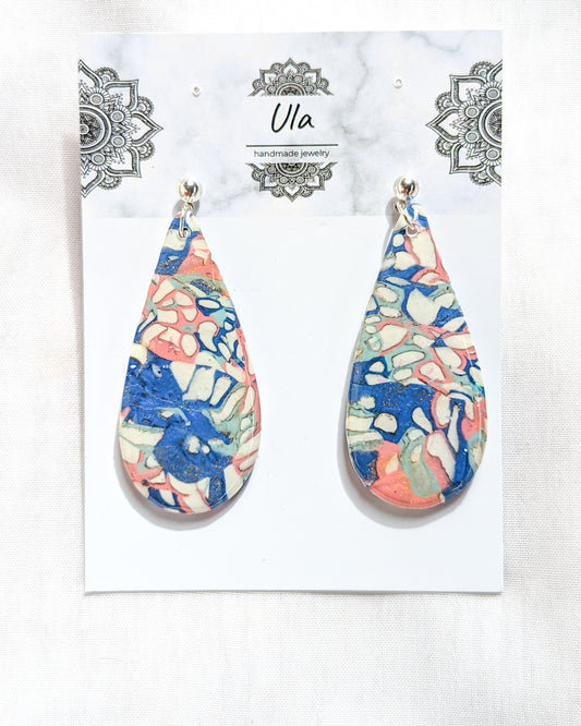 Dewdrop Earrings Blue