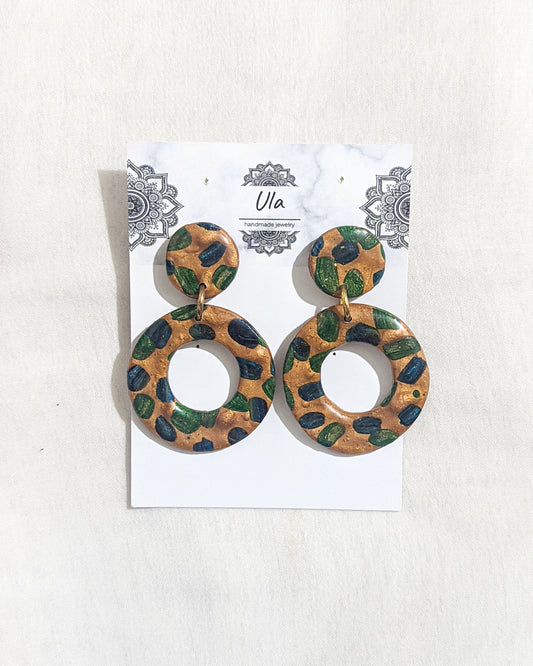 Thea Dangle Earrings Teal