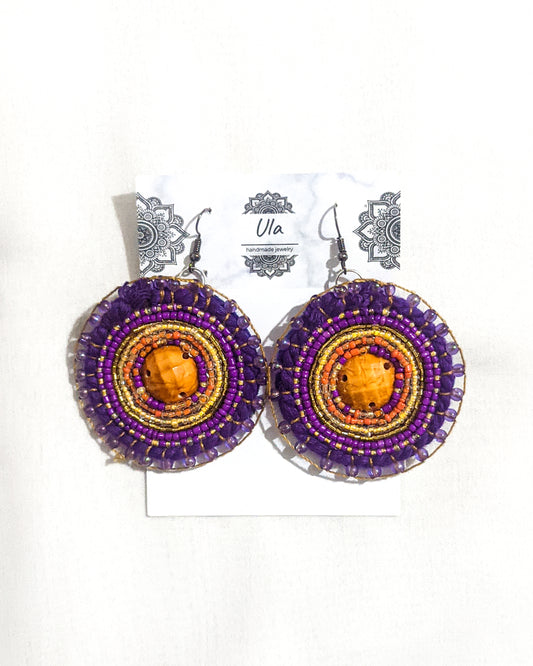 Purpura Beaded Dangle Earrings