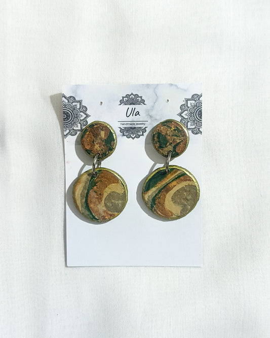 Valentina Dangle Earrings Green