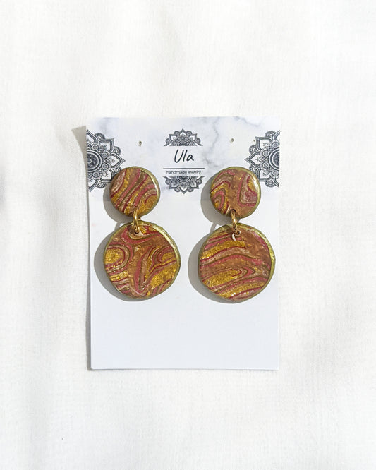 Valentina Dangle Earrings Rust