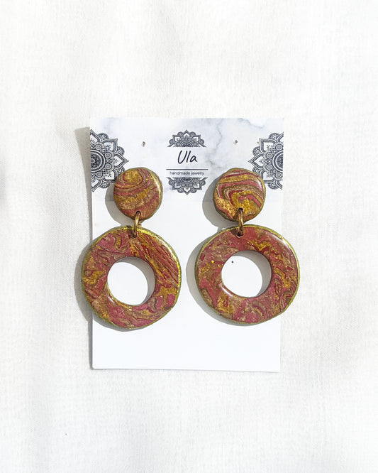 Thea Dangle Earrings Rust