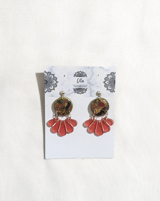 Paloma Dangle Earrings Red