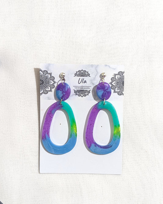 Viola Dangle Earrings Azure