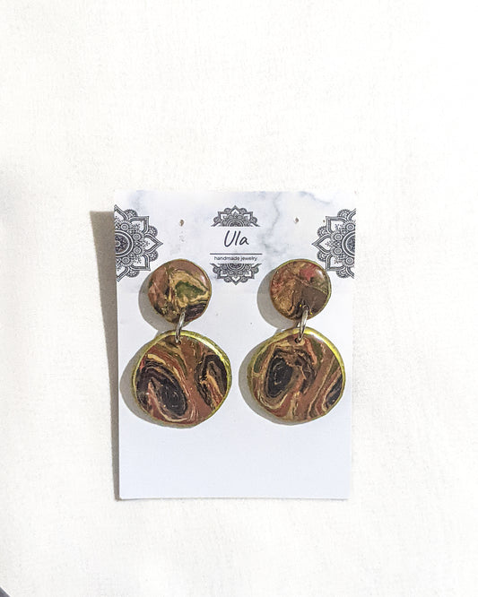 Valentina Dangle Earrings Red