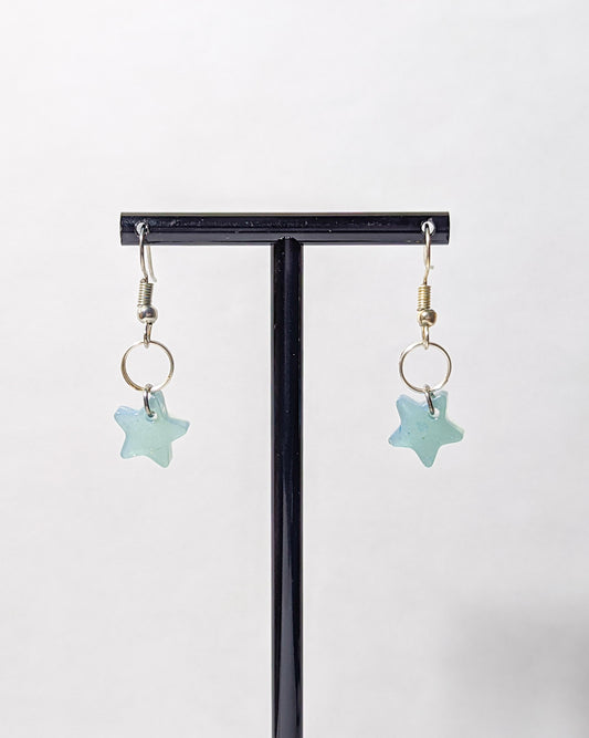 étoile Sky Blue Dangle Earrings