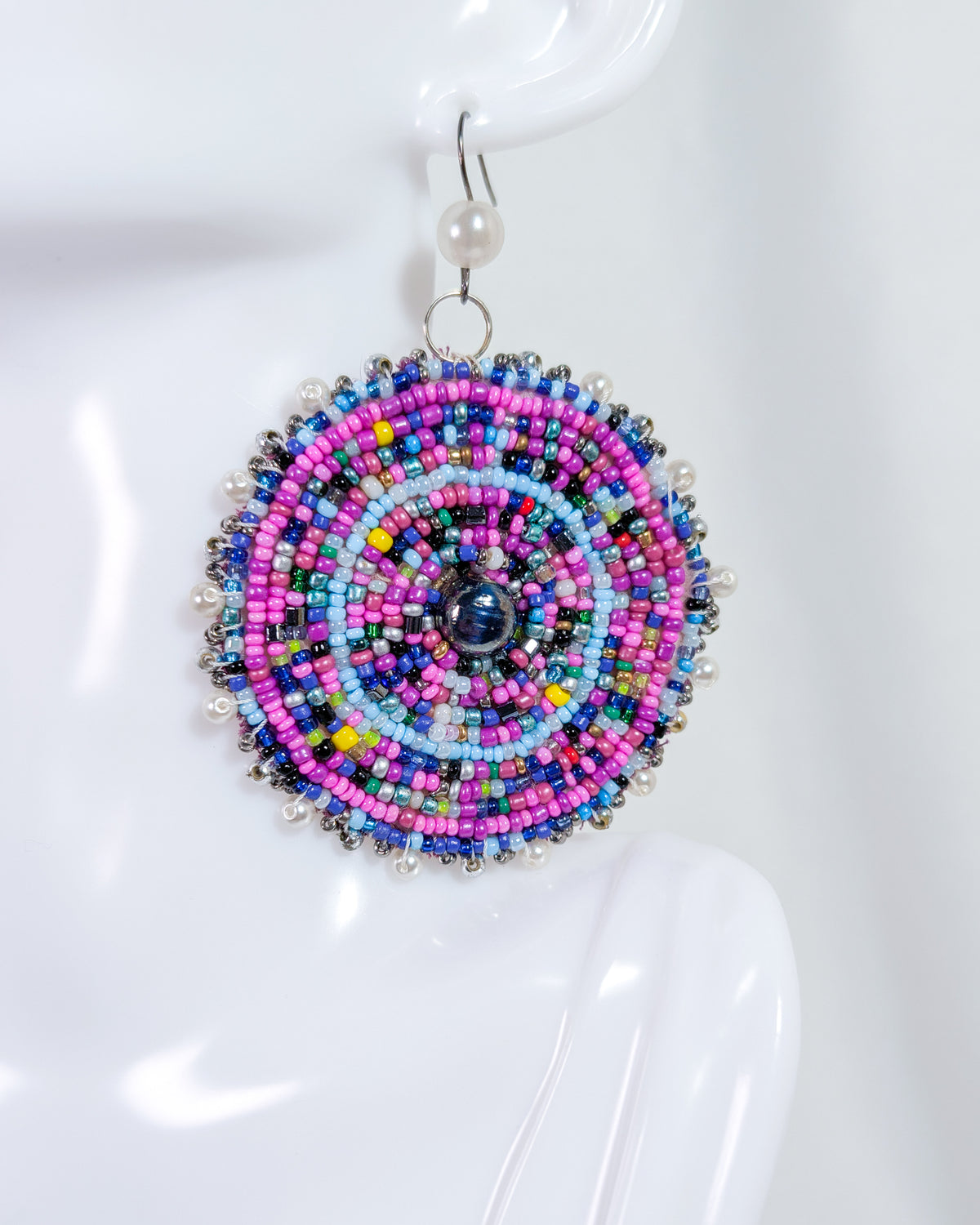 Petal Sky Beaded Earrings