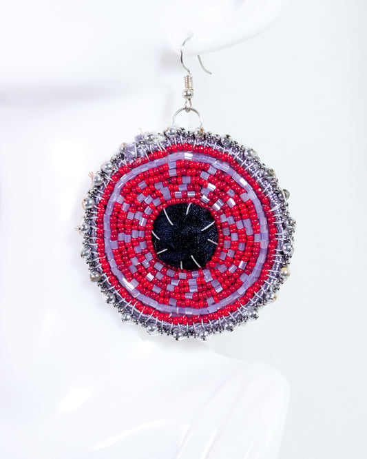 Earth Dusk Beaded Earrings