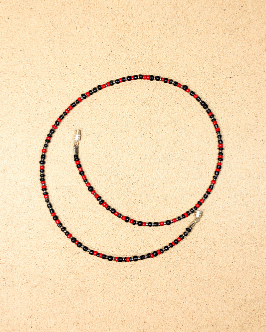 Lady Bird Seed Bead Necklace