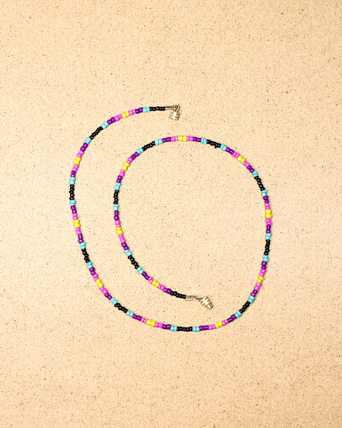 Electric Confetti Seed Bead Necklace