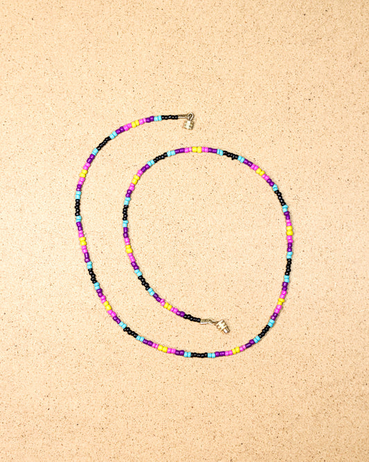 Electric Confetti Seed Bead Necklace