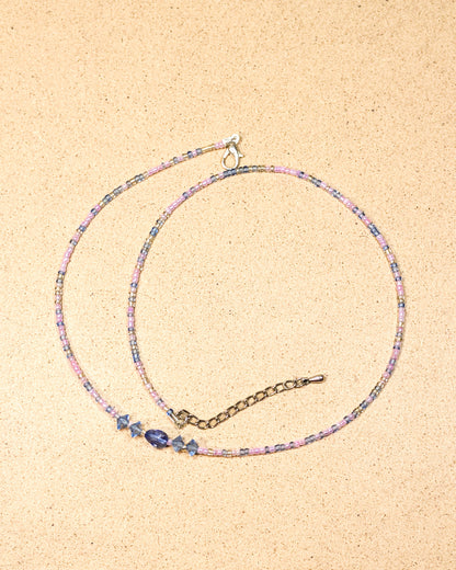 Wisteria Drift Seed Bead Necklace