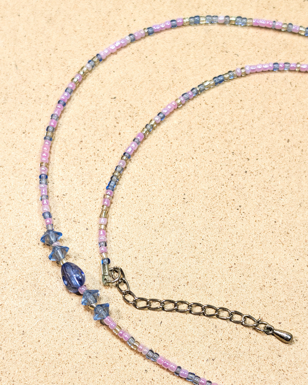 Wisteria Drift Seed Bead Necklace