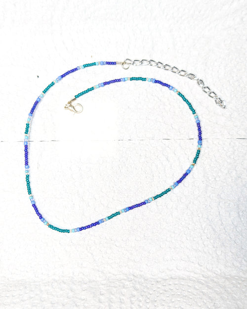 Mermaid’s Whisper Seed Bead Necklace