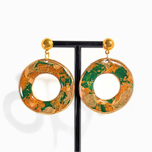Fern Hollow Drop Earrings