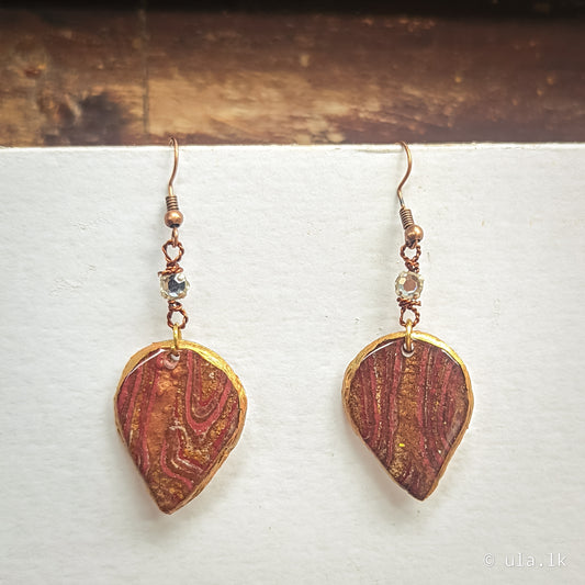 Thalia Dangle Earrings Rust