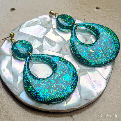 Yoko Dangle Earrings Viridian